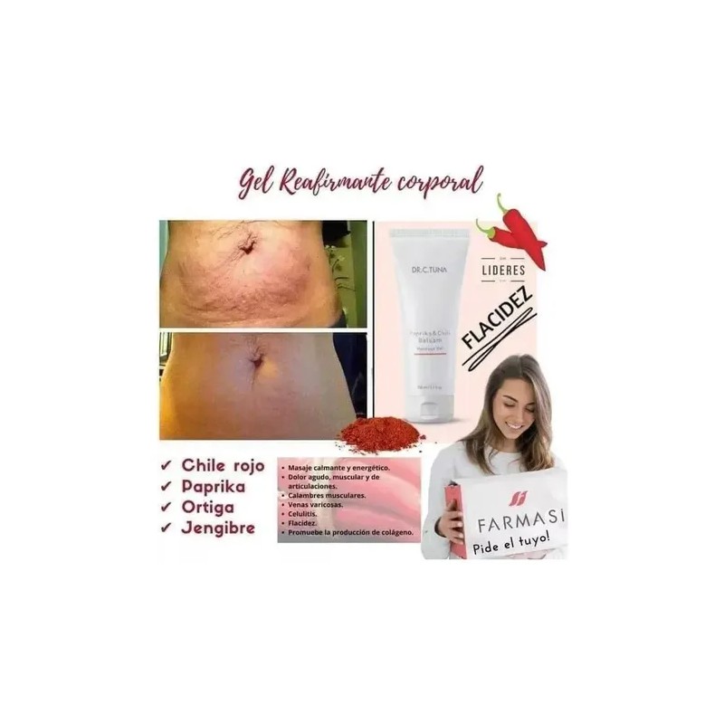 Gel Masaje Paprika & Chile Flacidez Y Celulitis 150ml Mentol