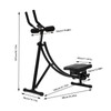 RustyVioum Abdominal Crunch Coaster Ab Machine, Ab Crunch Machine with