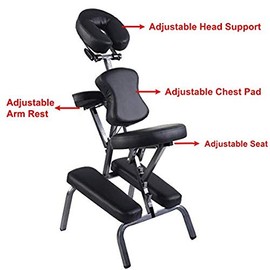 Casart Portable Light Weight Massage Chair Travel Massage Tattoo Spa Chair w/Carrying Bag
