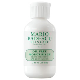 Mario Badescu Hidratante sin aceite con protector solar facial SPF 30 de amplio espectro para pieles mixtas, grasas y sensibles, fórmula ligera y no grasa con té verde y aloe vera, 59 ml