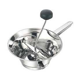 Motta Edelstahl-Lebensmittelmühle, 24 cm, silberfarben