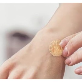 AmeriCan Goods Sheer Spot Adhesive Bandage 7/8" Sterile First Aid Round Plastic Spot Bandages Breethable, Latex Free (200)