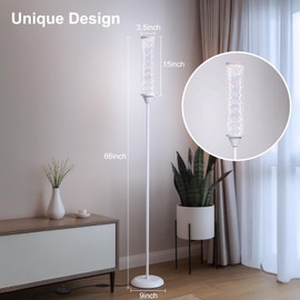 Prism Glow Floor Lamp with Galaxy Nebula, Smart RGB LED Corner Floor Lamp with APP & Remote Control, 16M+ and 3 Color Temperatures, Music Sync, Modern Standing Lamps for Living Room Bedroom