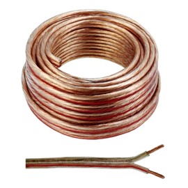 Lautsprecherkabel 2x4,00mm2 - 10m - transparent - CCA - Audiokabel - Boxenkabel