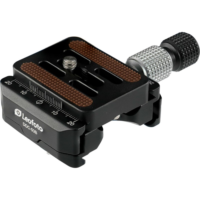Leofoto DDC-50B with BPL-50N Arca-Swiss Compatible QR Double Clamp, Double-Sided