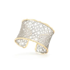 Kendra Scott Candice Cuff Bracelet for Women in Filigree, Fashion Jewelry, Rhodium-Plated