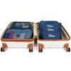 Miami CarryOn 6-Piece Packing Cubes for Luggage Organization (Navy+Tan)
