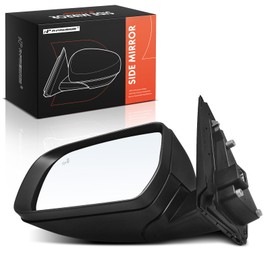 A-Premium Driver Side Power Door Mirror - Compatible with Ford Ranger 2019 2020 2021 2022 2023 - Non-Heated Power Folding Black/Chrome Outside Rear View Mirror w/Blind Spot Detection