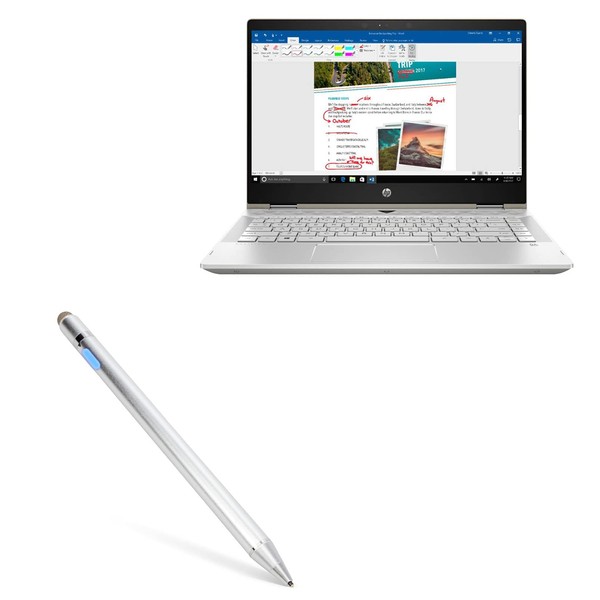 BoxWave Stylus Pen Compatible with HP Pavilion x360 Convertible 2-in-1