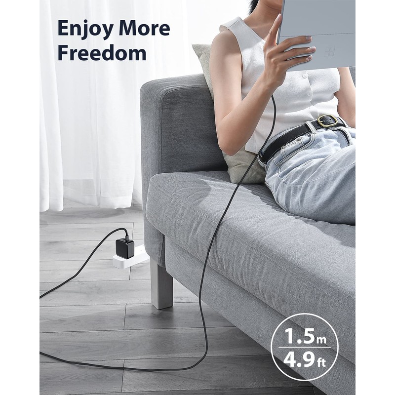 USB C Ladegerät 65 W mit Surface Ladekabel Kompatibel mit