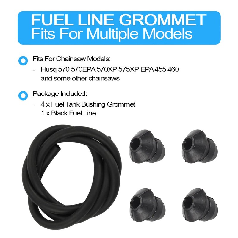 Fuel line Grommet Compatible with Husqvarna 570 570EPA 570XP 575XP