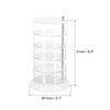 sourcing map Rotating Hair Accessories Organizer, 5-Layers Plastic Jewelry Holder,