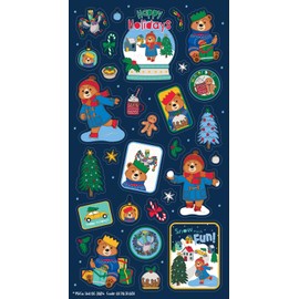 The Adventures of Paddington Christmas Assortment Pack of Stickers, Three Types of Stickers, 50+ Stickers in Total, Great Stocking Filler and Christmas Gifts, Stickers are reuseable, Kids Age 3+