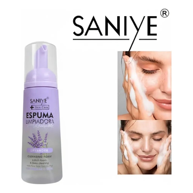 Espuma Facial Limpiadora Saniye Anti Arrugas Lavandula R7008