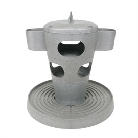 Rosewood Recycled Treat & Feed Chicken Multi Tower, Vegetable and Treat Dispenser for Chickens and Poultry