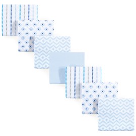 Hudson Baby Cotton Flannel Receiving Blankets Bundle, Boy Modern, One Size
