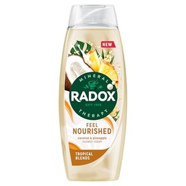 Radox Mineral Therapy Feel Nourished Shower Cream Body Wash uniquely blended with minerals, herbs and a coconut & pineapple scent for a mood-boosting experience 450 ml