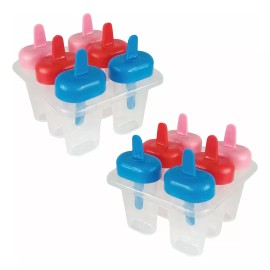 Boris 6 Moldes De Plástico Para Paleta De Hielo 6 Cavidades