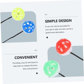 SUPVOX 12pcs Lizard for Reptiles Interactive Toys for Bearded Dragons Geckos Climbing Pets Safe Wear-Resistant with Hanging Rope for Fun Playtime