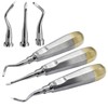 AAProTools Heidbrink Root Tip Sharp Pointed Ends Elevators Set Left,