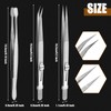 SPEEDWOX 5pcs Diamond Jewelers Tweezers Holder Pick Up Tool Precision