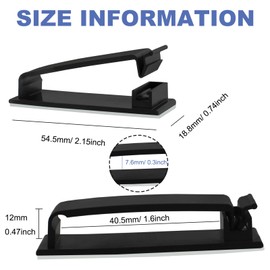 Cable Management Clips, Self Adhesive Cord Organizer Large Wire Clips Cord Holder for Under Desk Nightstand TV PC Ethernet Cables 10 PCS