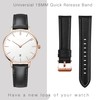 ANKANG 18mm Quick Release Leather Watch Band for Garmin Vivoactive
