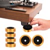 TEHAUX 4pcs Vibration Isolation Feet Pads Aluminum Alloy Speaker Pads