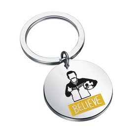 KEYCHIN Funny Believe Ted TV Show Keychain Ted Coach Fans Jewelry Believe Ted Jewelry For TV Show Fans(Believe K-s)