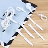 30Pcs Silicone Zip Ties Rubber Cable Ties 4.5 inch Reusable