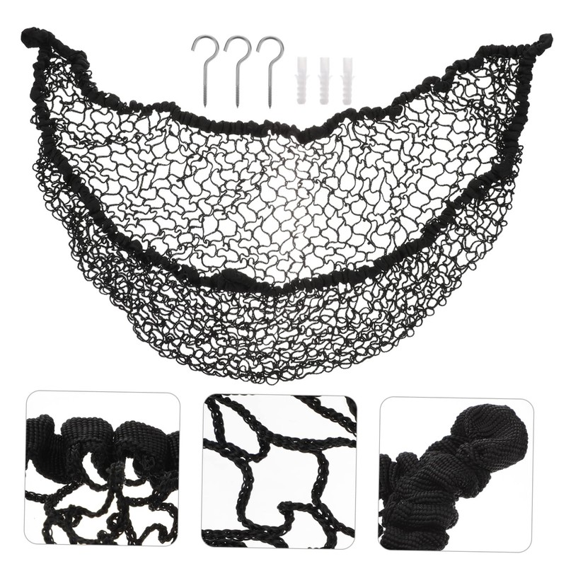 Totority Jumbo Stuffed Animal Toy Storage Hammock Polyester Mesh Easy