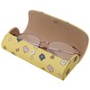 Pearl 094335 Glasses Case, Magnetic, Semi-Hard, Coromaru-san Yellow