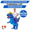 OriginalCup® Inflatable Dinosaur Costume, Blue, Unusual Adult Size Costume, Made