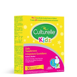 Culturelle Kids Daily Probiotic Supplement - Helps Support a Healthy Immune & Digestive System* - #1 Pediatrician Recommended Brand - For Age 3+ - 30 Single Packets