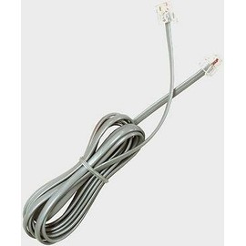 Great Lakes Communications Telephone Line Cord 7 Ft Silver Satin 4 Conductor New in a Factory Sealed Bag