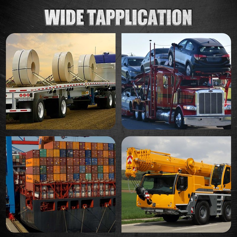 G80 Load Binder Chain,3/8"x10ft Tow Chain with G70 Hooks,5400lbs Safe