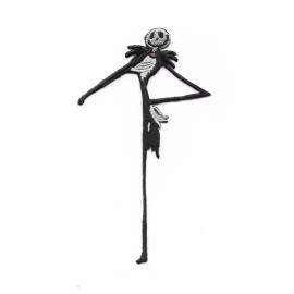 Unbranded Nightmare Before Christmas Jack Skellington Figure 5" Embroidered Patch