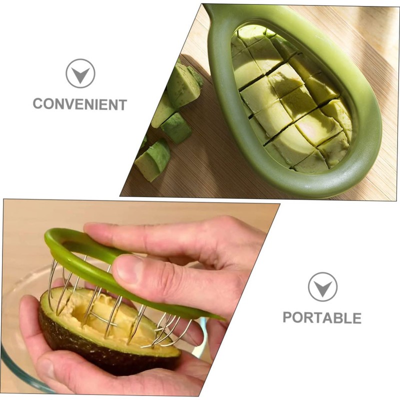 LABRIMP 2pcs Avocado Cutter Professional Avocado Splitter Cuber Tool Ergonomic