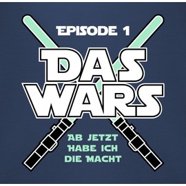 Shirtracer - Baby Gifts for Birth - Das Wars Jetzt habe ich die Macht Boy - Baby Bib Cotton, 2 Navy Blue, Einheitsgröße