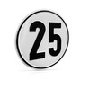 Betriebsausstattung24® Speed sign for motor vehicles, information on permissible maximum