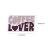 Vagocom Coffee Lover Letter Charm Accessory for Bogg Bag, 3.1