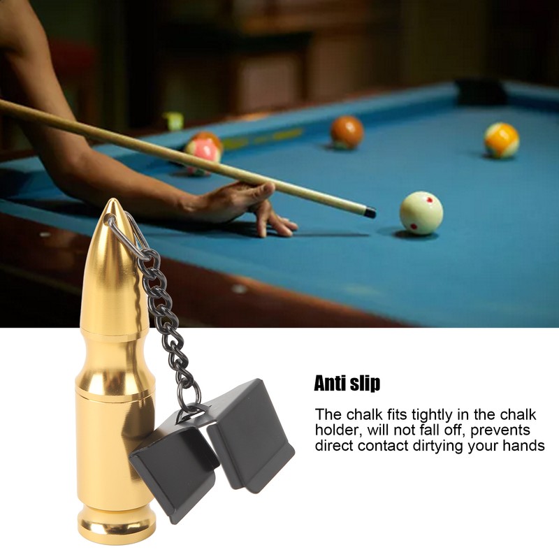 Billiard Pool Cue Chalk Holder Non Slip Multifunctional Portable Billiard