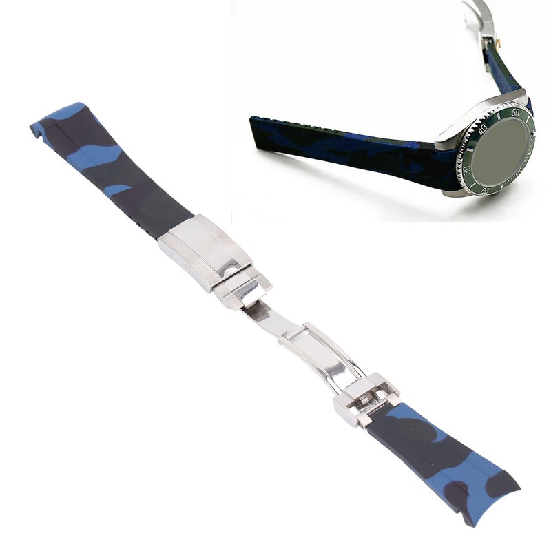 20mm Rubber Watch Strap Watch Band Rubber Replacement Watchband for