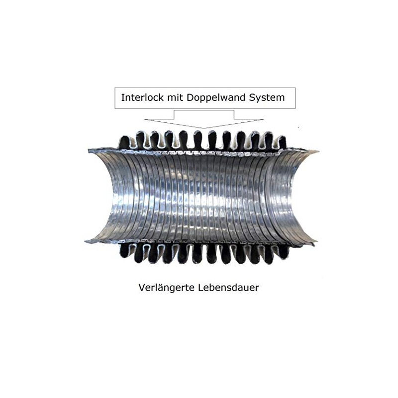 Interlock Flex Pipe, Flex Part, Flexible Pipe Exhaust, Trouser Pipe