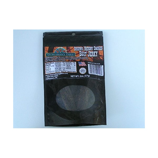 Original Hickory Smoked Beef Jerky by Sportsman's Table, 2 oz.