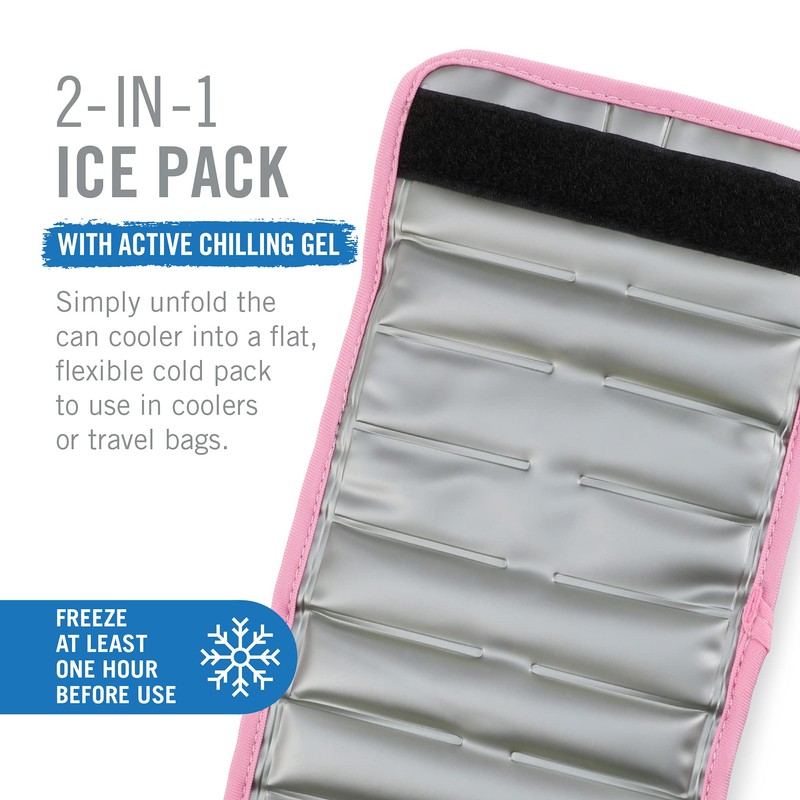 HOST Insta-Chill Slim Can Cooler Flexible Freezable Gel and Ice