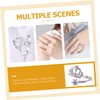 BESPORTBLE Adjustable Copper Crown Ring with Rhinestones Elegant Open Ring