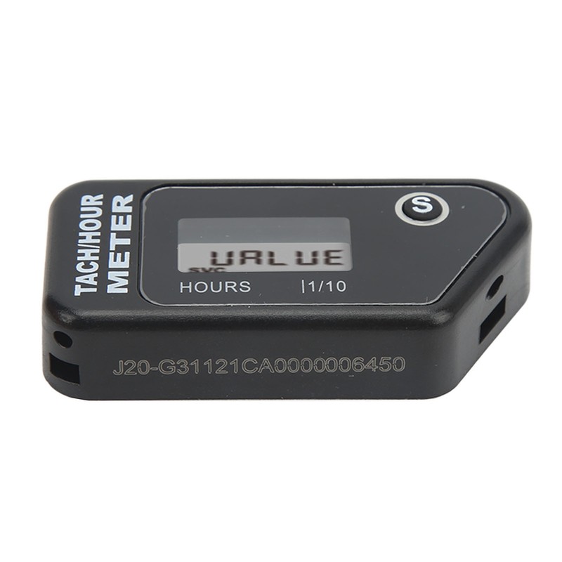 Inductive Digital Tach Hour Meter IP68 Waterproof Motorcycle RPM Counter