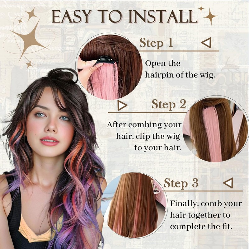 Hair Tinsel Kit with Tools 12 Colors 2000 Strands Glitter