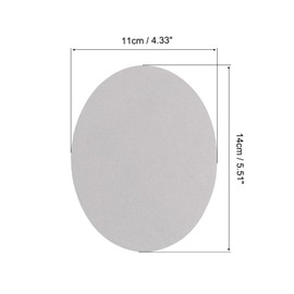 sourcing map Pack of 4 Elbow Knee Iron Fabric Patches Repair Oval Light Grey for Clothing Craft Repair Kit Backpack Shoes Decoration